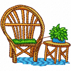 Chairs Embroidery Design 8 Chairs Embroidery Design 8